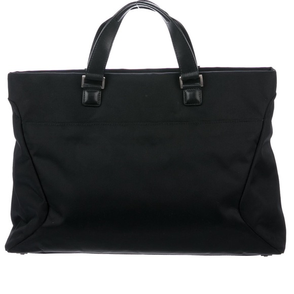 TUMI Black Nylon Leather Trim Briefcase Laptop Bag - Picture 3 of 14